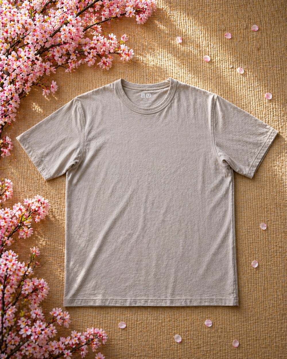 Uniqlo U Crew Neck Short Sleeve T-Shirt in Beige